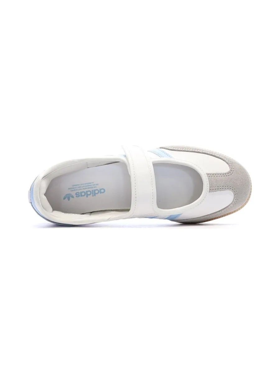 SAMBA JANE Baskets Blanc/Bleu Adidas 5