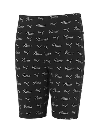 Short Noir Fille Puma Ess+ Script 1