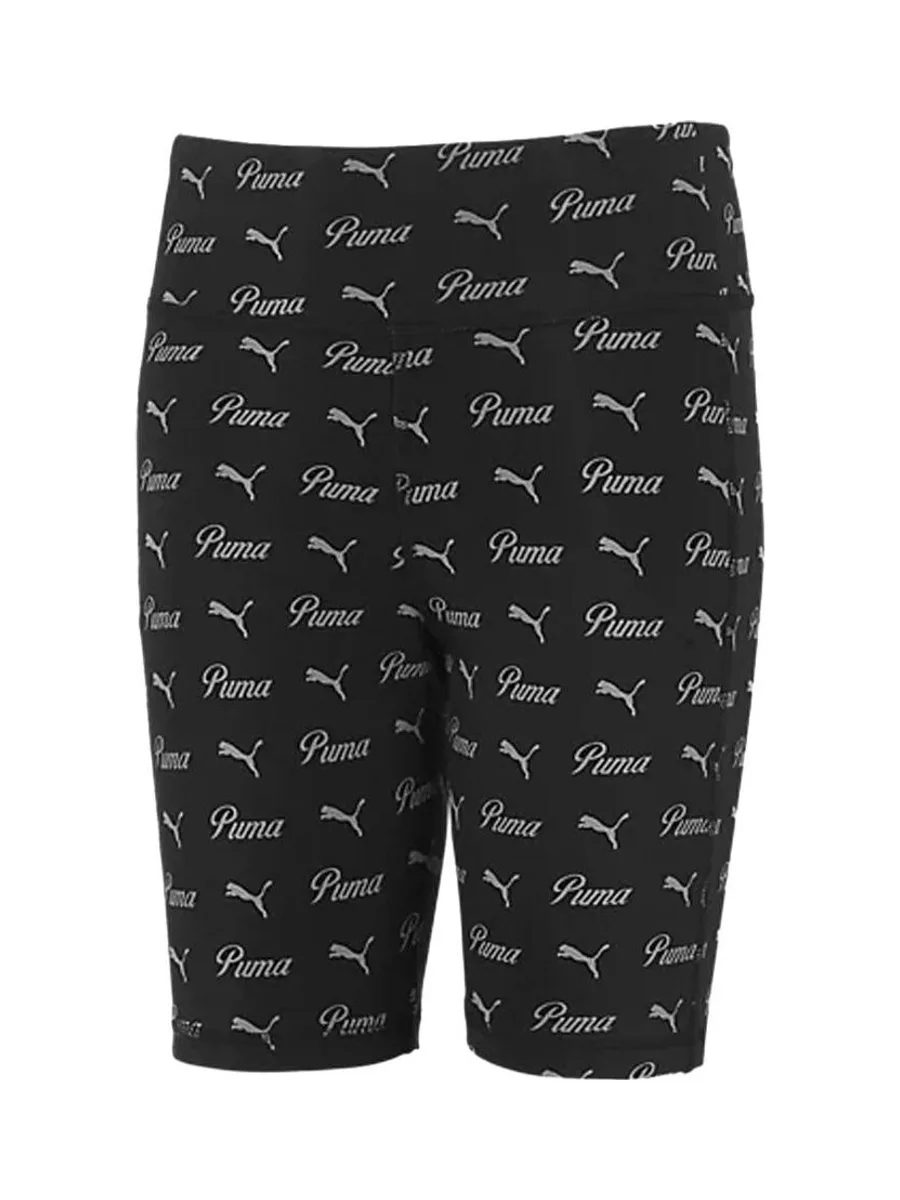 Short Noir Fille Puma Ess+ Script 2
