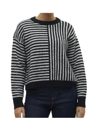 Pull Beige/Noir Femme Vero Moda Ranus 1
