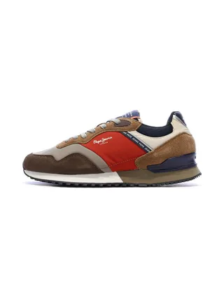 Baskets Marron/Rouge/Marine Homme Pepe jeans Brit Road M 1