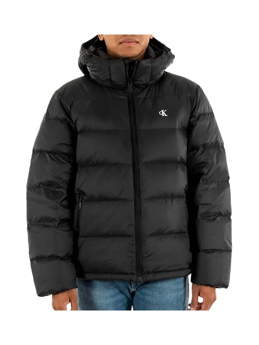 Doudoune Noir Homme Calvin Klein Jeans Ls Nylon Zip 2