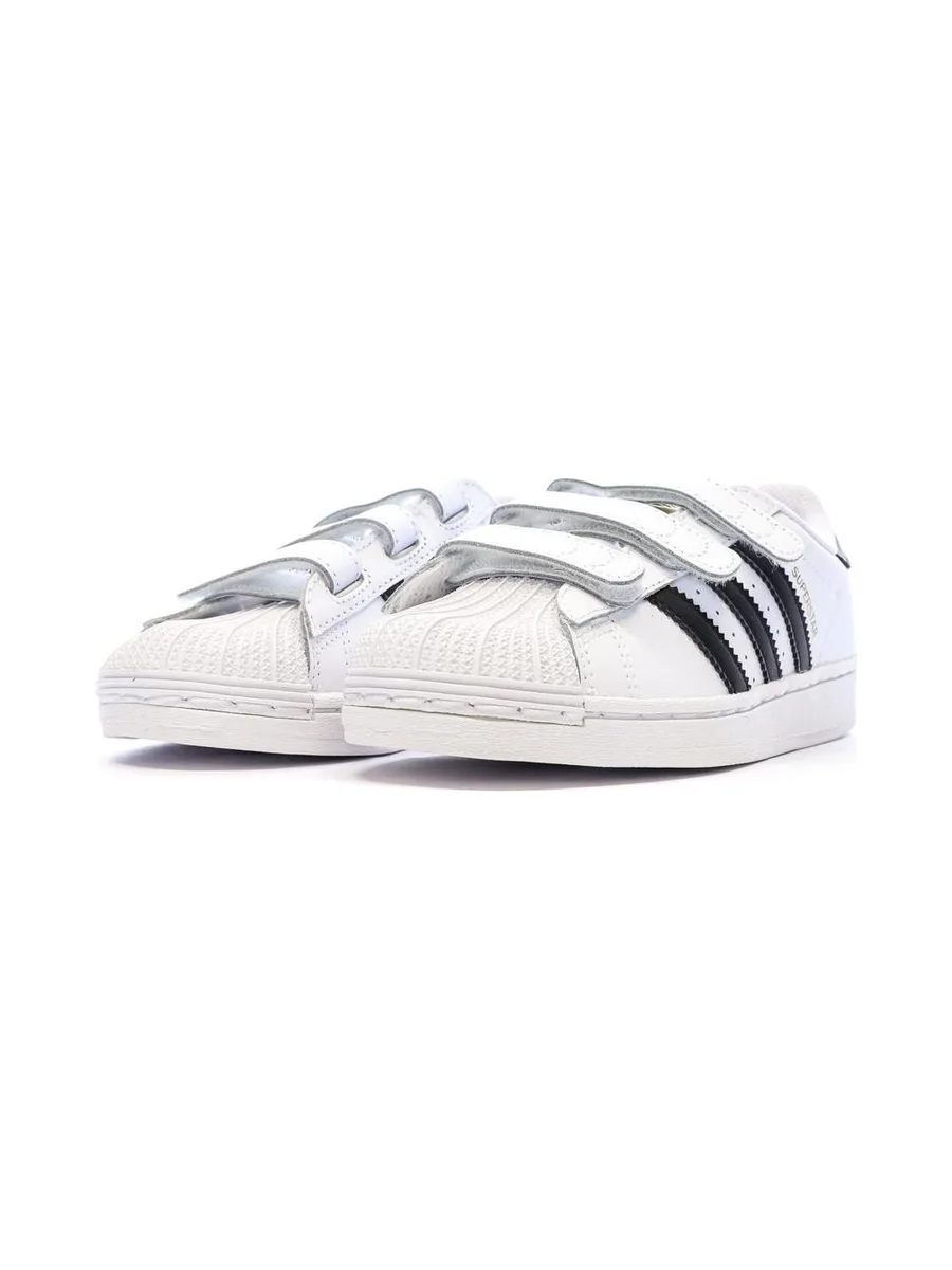 Basket Blanches/Noires Garçon Adidas Superstar 7