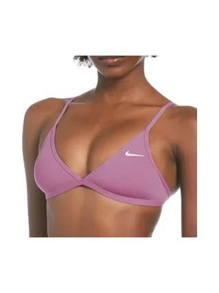 Haut de maillot de bain Violet Femme Nike Lace Up 1