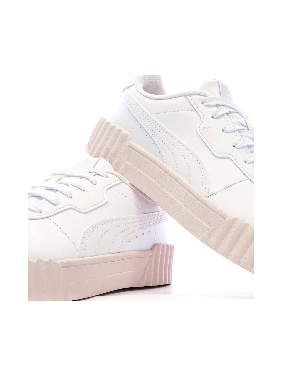 Baskets Blanches/Roses Femme Puma Carina 3.0 Cutie 8