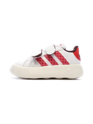 Baskets Blanches/Rouges Fille Adidas Grand Court Minnies 1