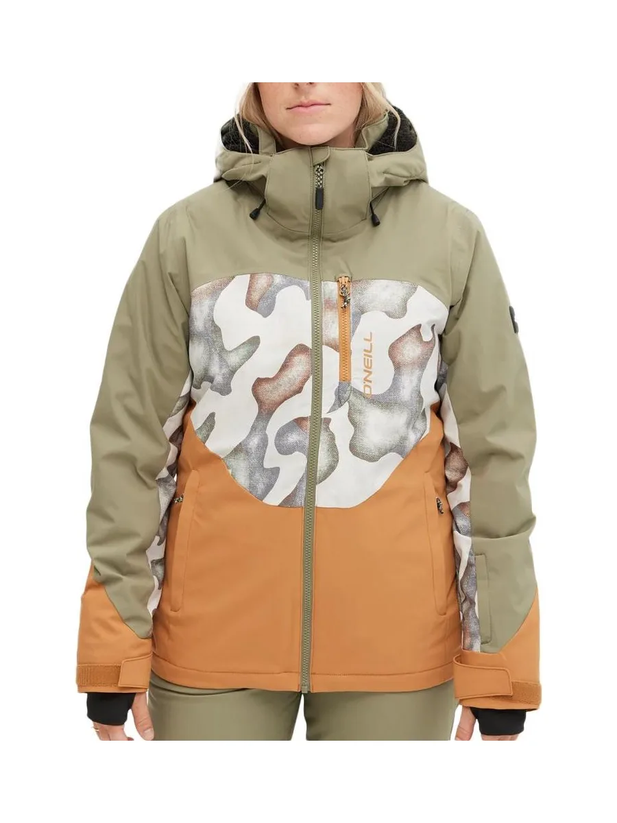 Manteau Orange/Kaki Femme O'Neill Carbonite 2