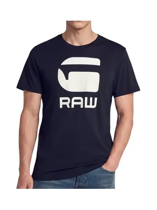 T-Shirt Marine Homme G-Star RAW Logo 1