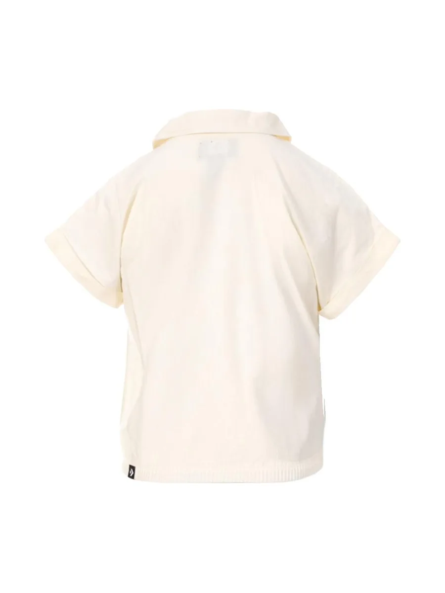 Polo Blanc Fille Converse Pocket 3