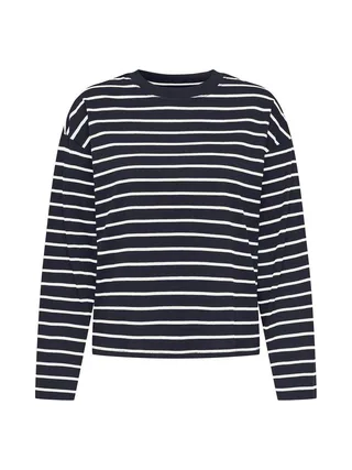 T-Shirt Manches Longues Marine Femme Only Happy 1