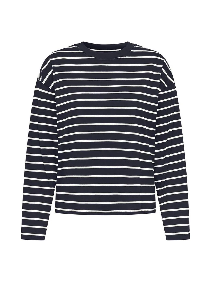 T-Shirt Manches Longues Marine Femme Only Happy 2