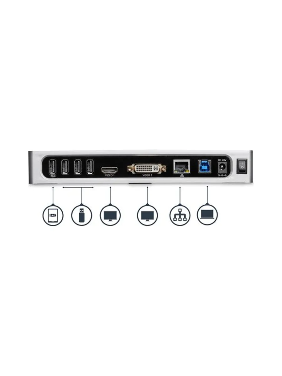 StarTech.com DK30ADD laptop dock/port replicator 5