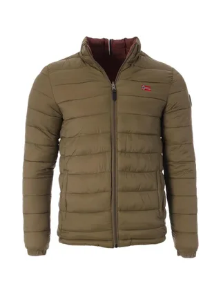 Doudoune Bordeaux/Verte Homme Geographical Norway California 4