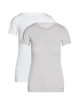Lot de 2 T-shirts Blanc/Gris Femme Tommy Hilfiger Sky 1