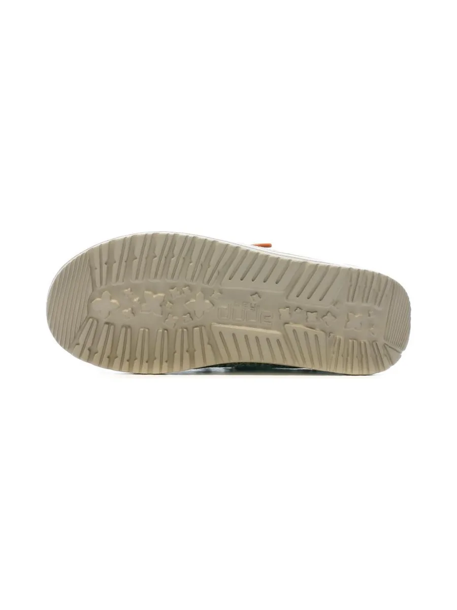 Chaussures Grises/Kaki Garçon Hey Dude Wally Youth 5