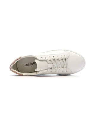 Baskets Blanc/Rose Femme Calvin Klein Jeans Low Pro Cups 4