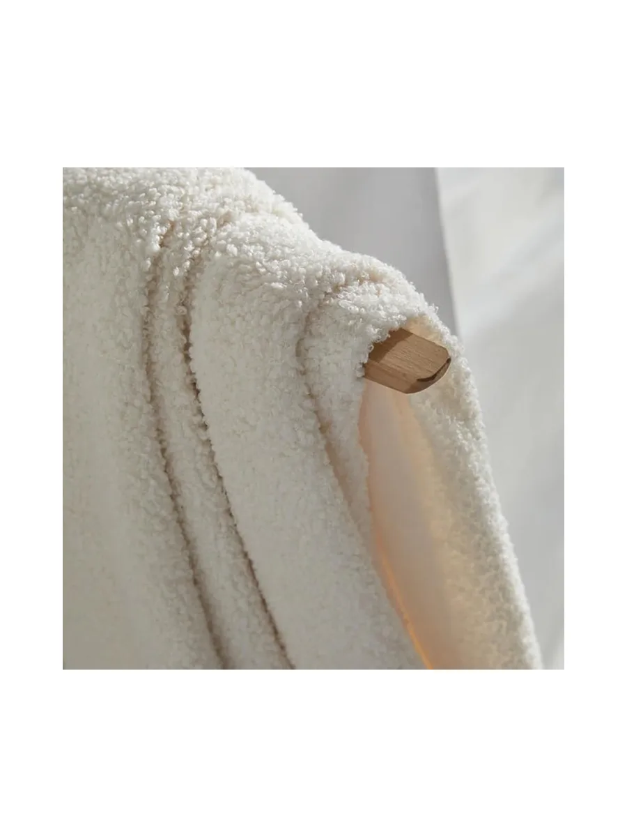 Plaid Bouclette Polaire Blanc Today Plaid 125x150 cm 5