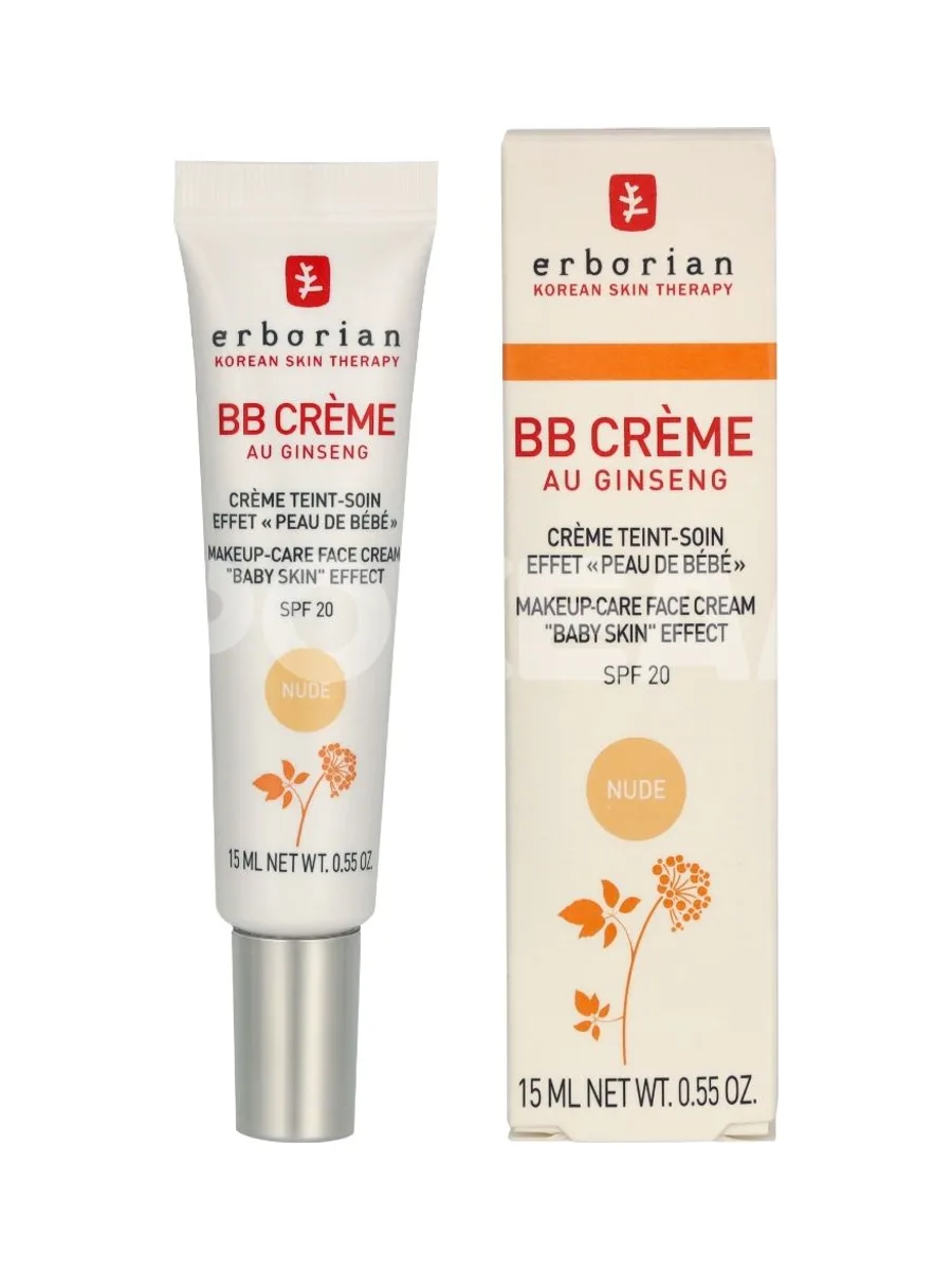 Erborian BB Cream Au Ginseng 5-In-1 Baby Skin Effect SPF20 15ml - Nude 1