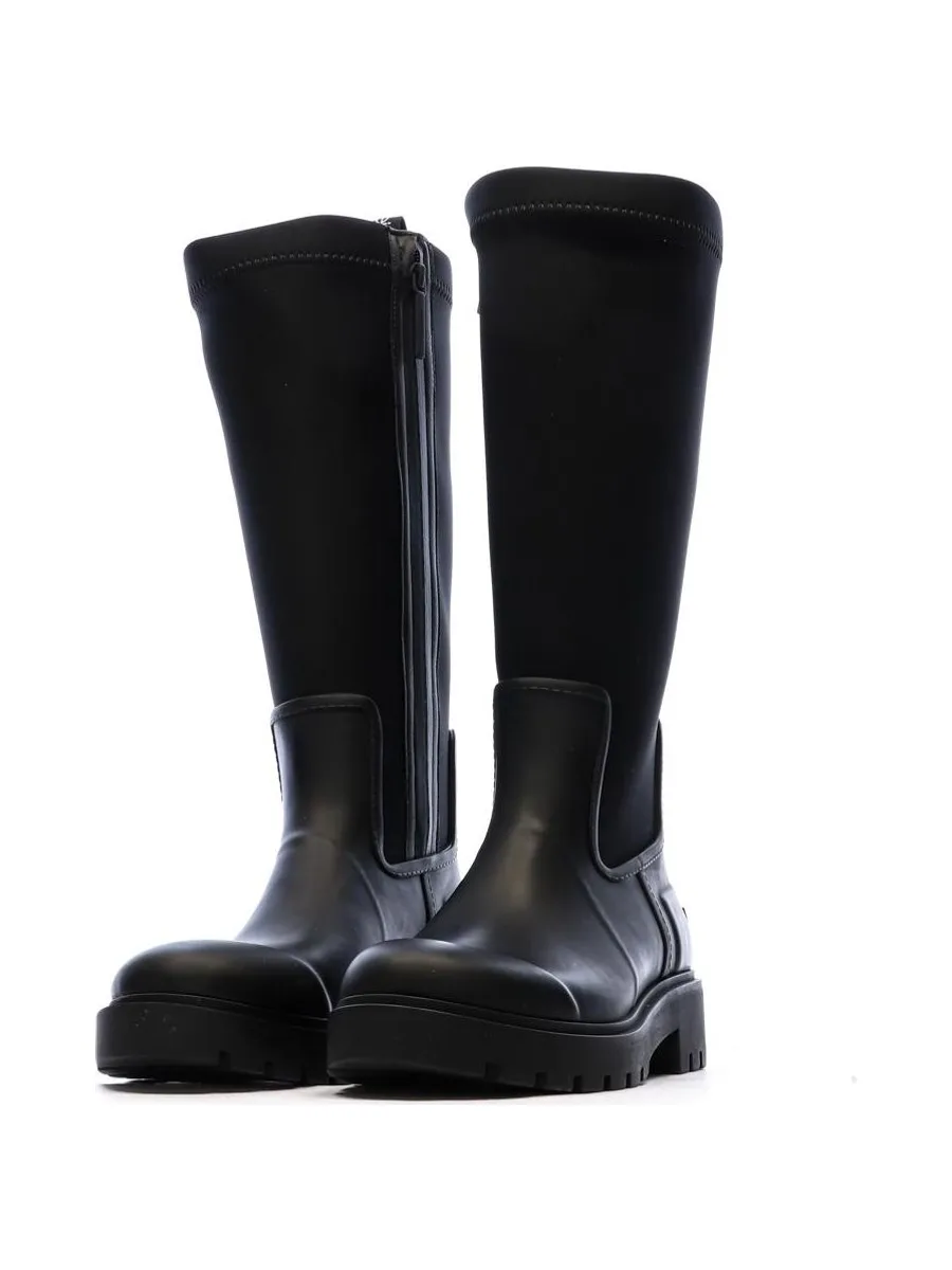 Bottes Noir Femme Calvin Klein Jeans High Rainboot Neopre 5