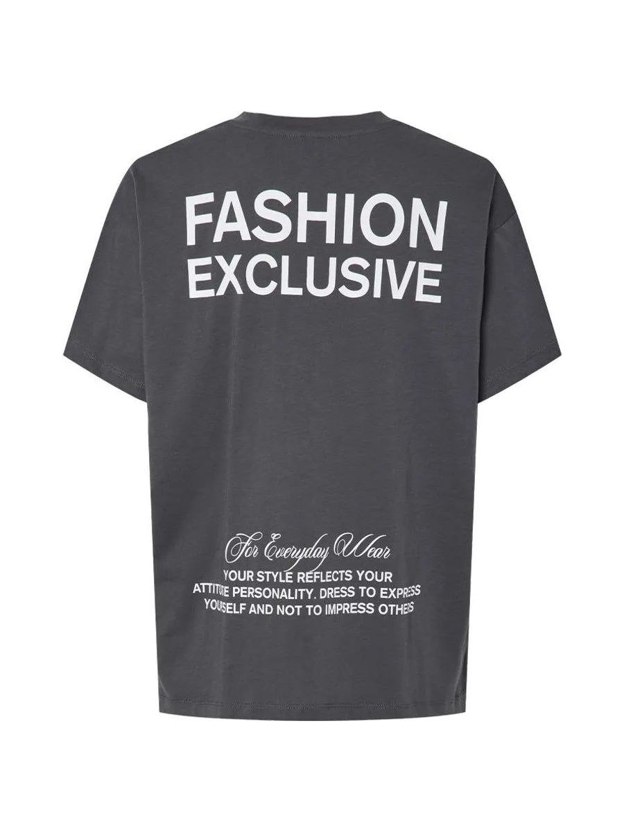 T-shirt Gris Femme Pieces Fonda 3