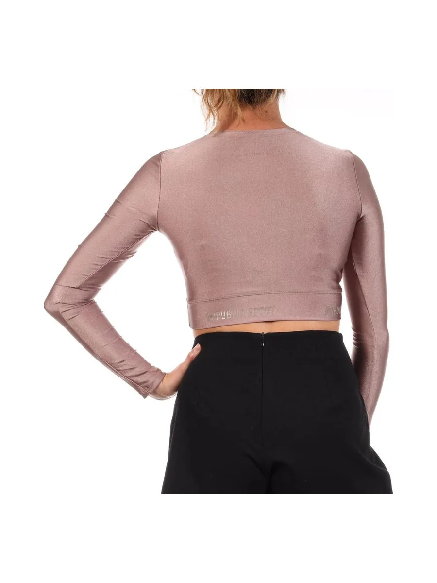 T-Shirt de Sport Marron Femme No Publik California 3