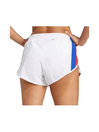 Short de running Blanc Femme ADIDAS rétro Adizero 2