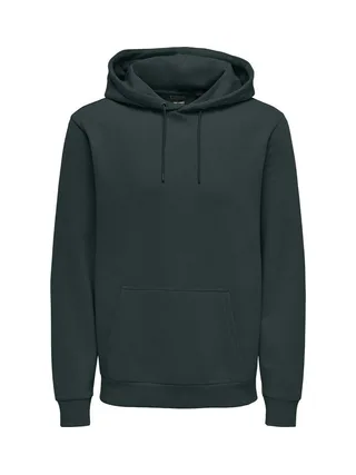 Sweat à Capuche Vert Scarabée Homme Only & Sons Ceres 1