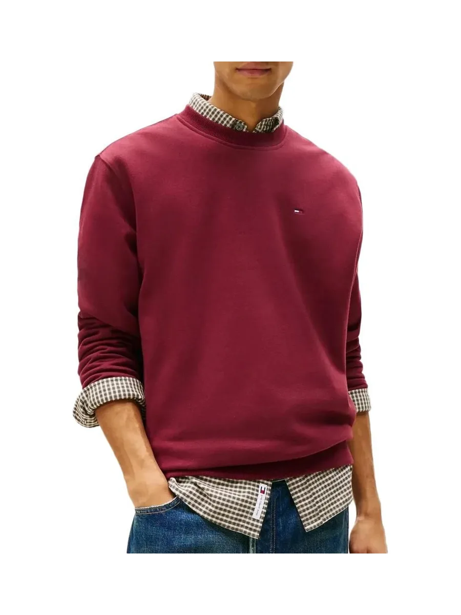 Sweat Bordeaux Homme Tommy Hilfiger Reg Flag Crew 2