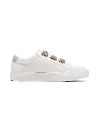 Baskets Blanche/Doré Femme Kaporal Tippyk 2