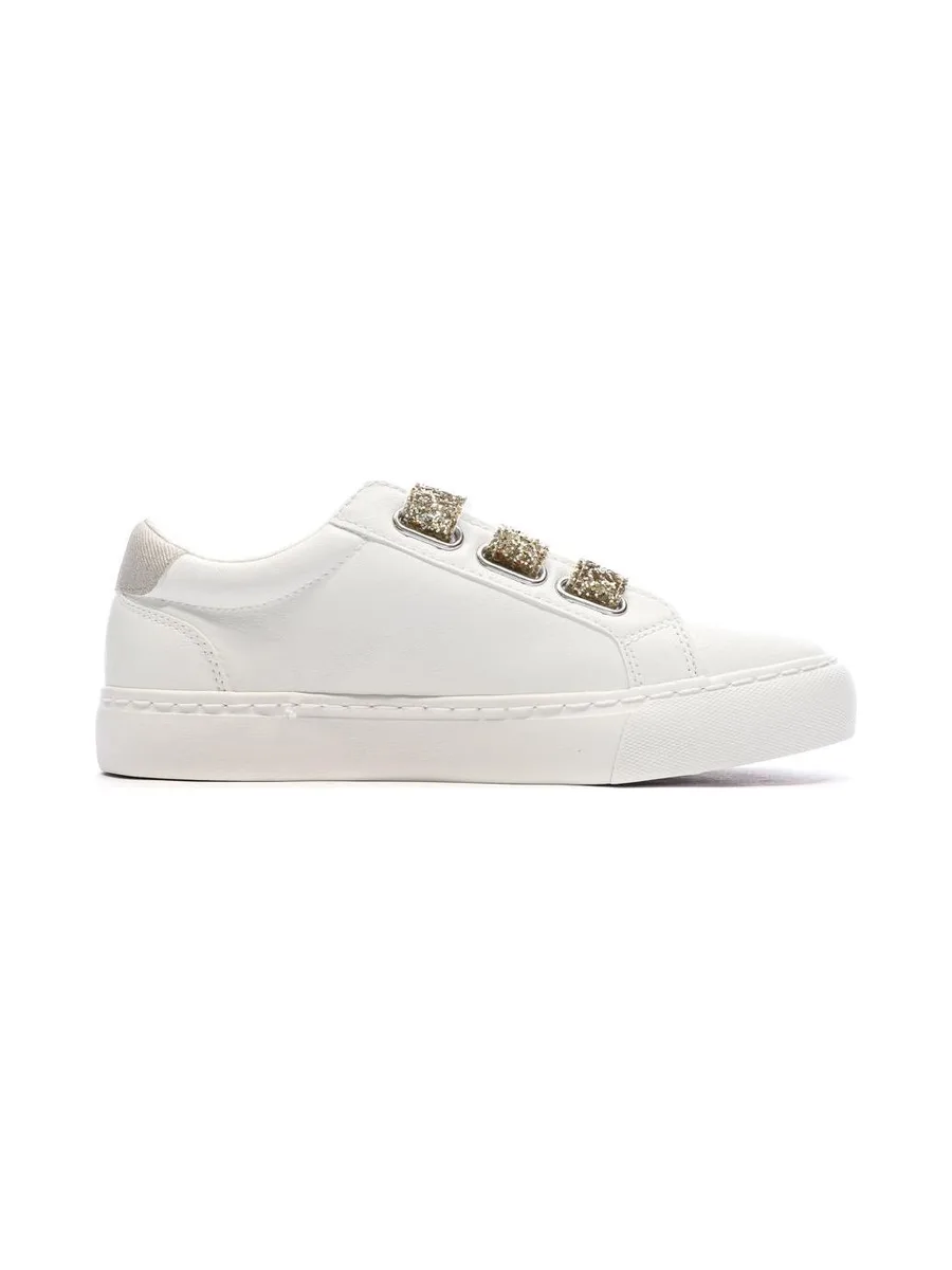 Baskets Blanche/Doré Femme Kaporal Tippyk 3