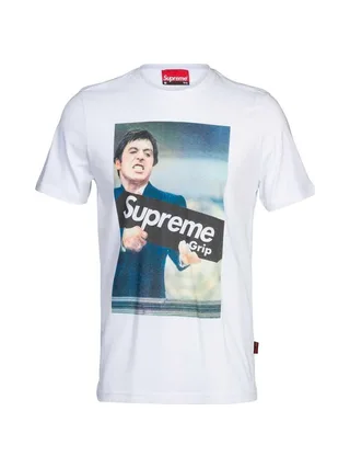 T-shirt Blanc Homme Supreme Grip Film 1