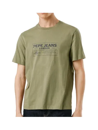 T-Shirt Vert Homme Pepe jeans Tharky 1