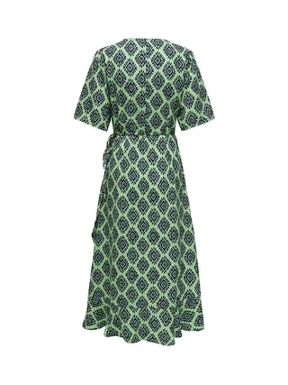 Robe longue Vert Fluo Femme Only Leah 2
