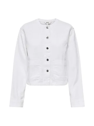 Veste en Jean Blanc Femme Only Palma 2