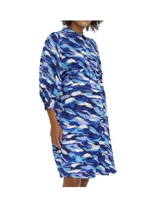 Robe de Grossesse Bleu Femme Vero Moda Marternity Kleo 1