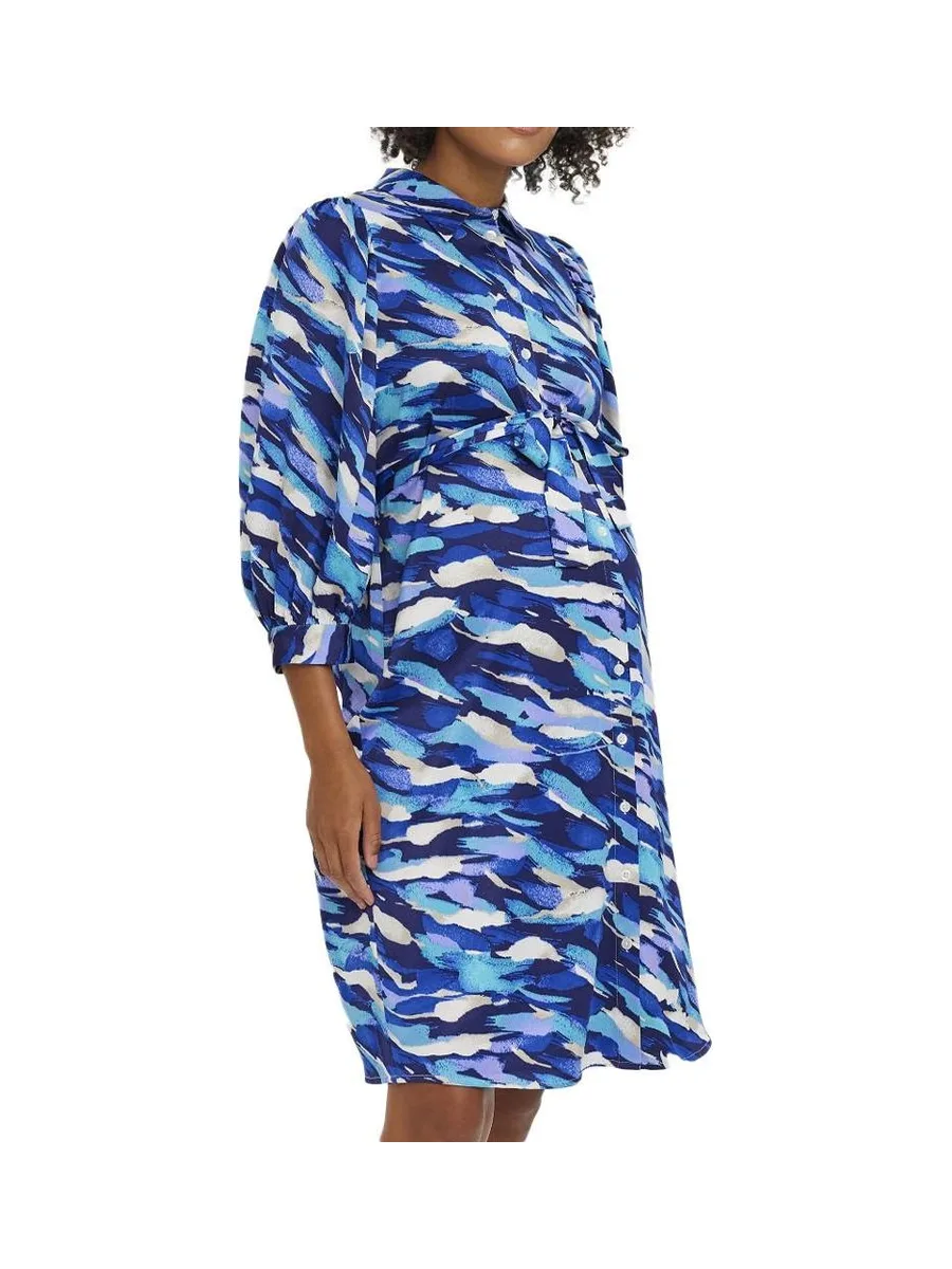 Robe de Grossesse Bleu Femme Vero Moda Marternity Kleo 2