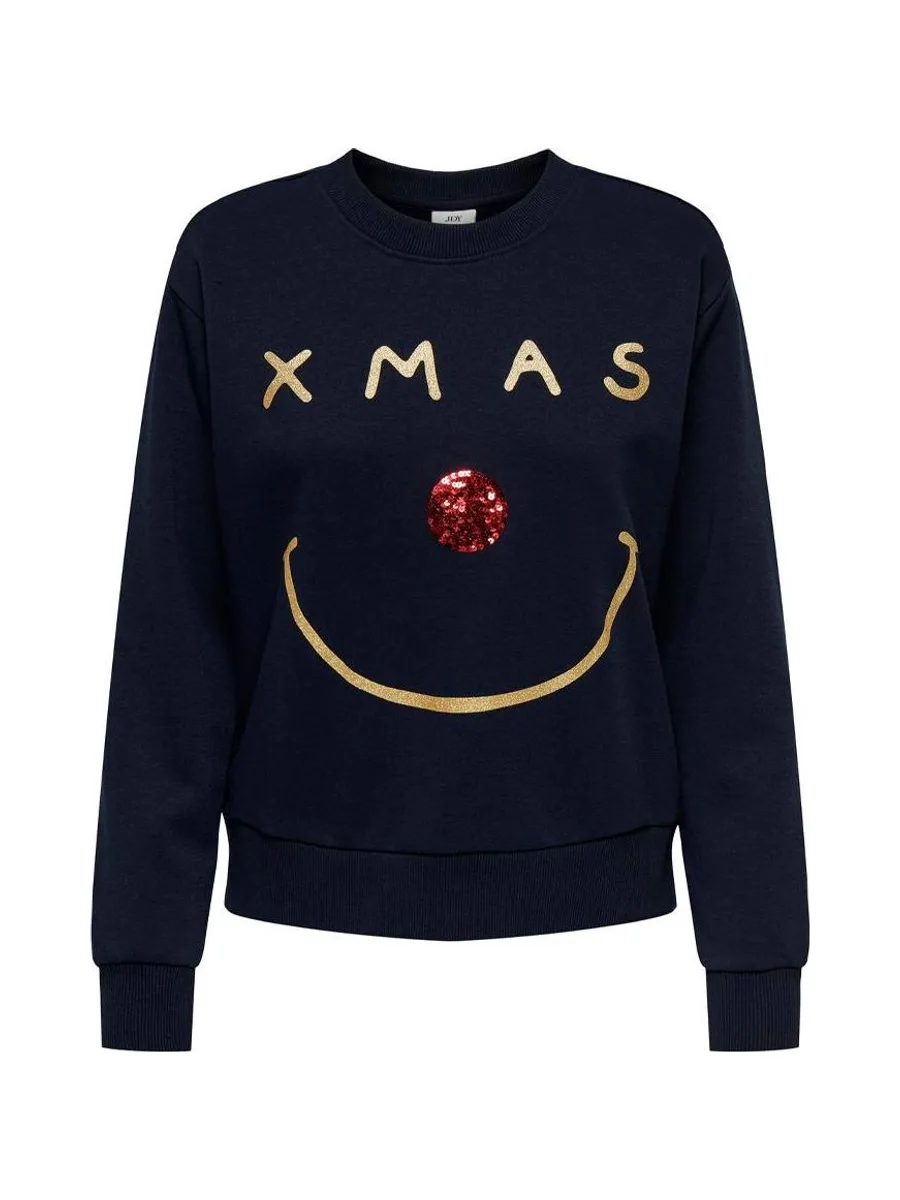 Pull de Noël Marine/Rouge Femme JDY Paris 2