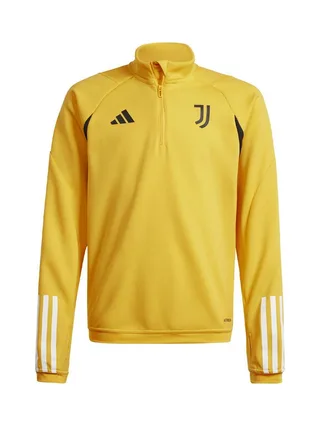 Juventus Sweat 1/4 zip Jaune Enfant Adidas 2023 1