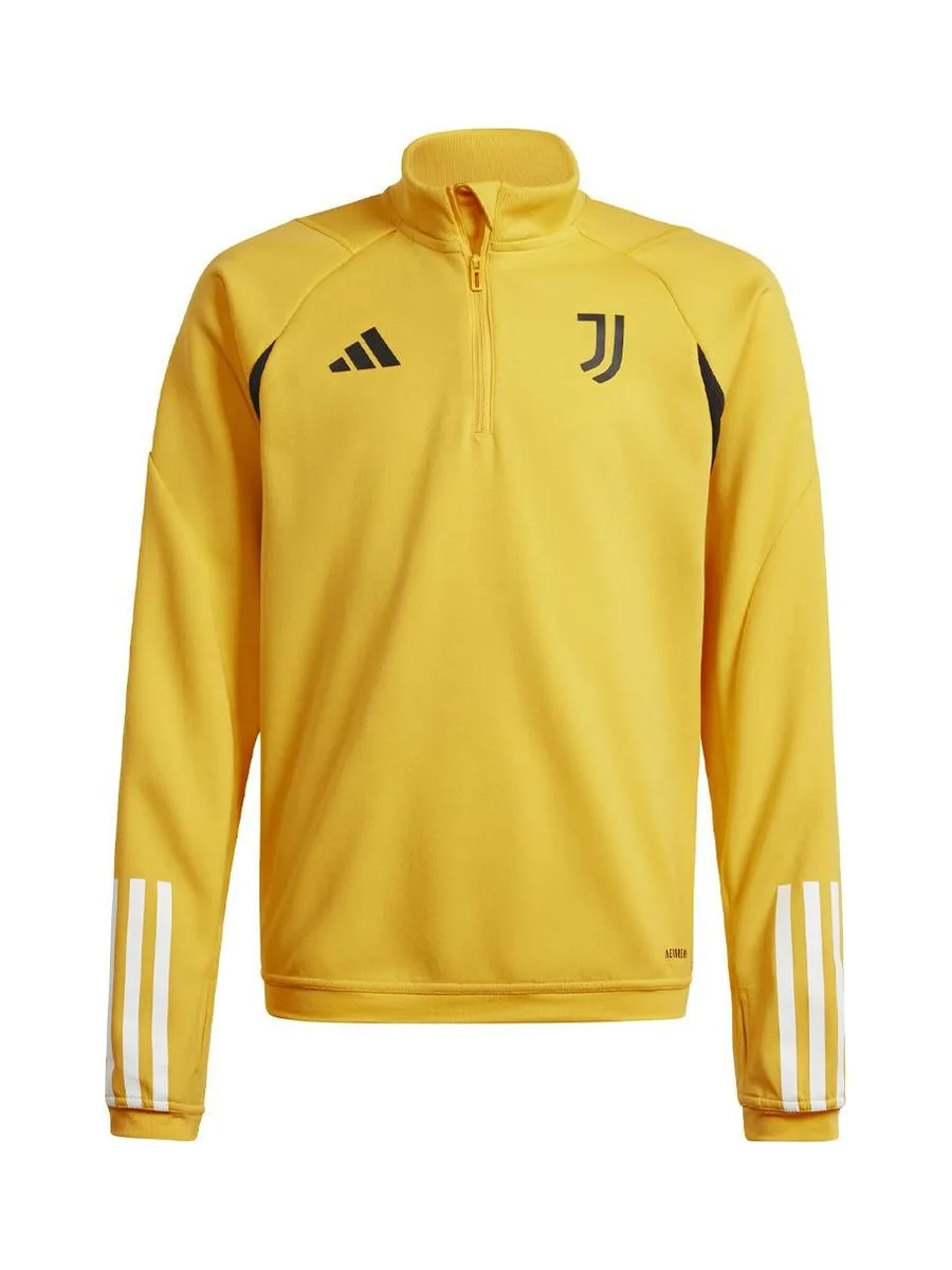 Juventus Sweat 1/4 zip Jaune Enfant Adidas 2023 2