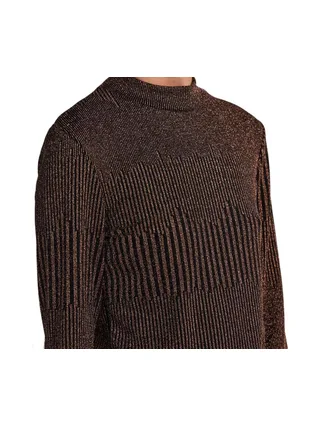 T-Shirt Doré/Noir Femme PIECES Mary 2