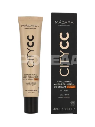 Madara Hyaluronic Anti-Pollution CC Cream SPF15 40ml - Medium -  For All Skin Types 1
