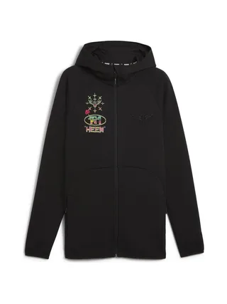 Sweat Zippée Noire Homme Puma Melo 1
