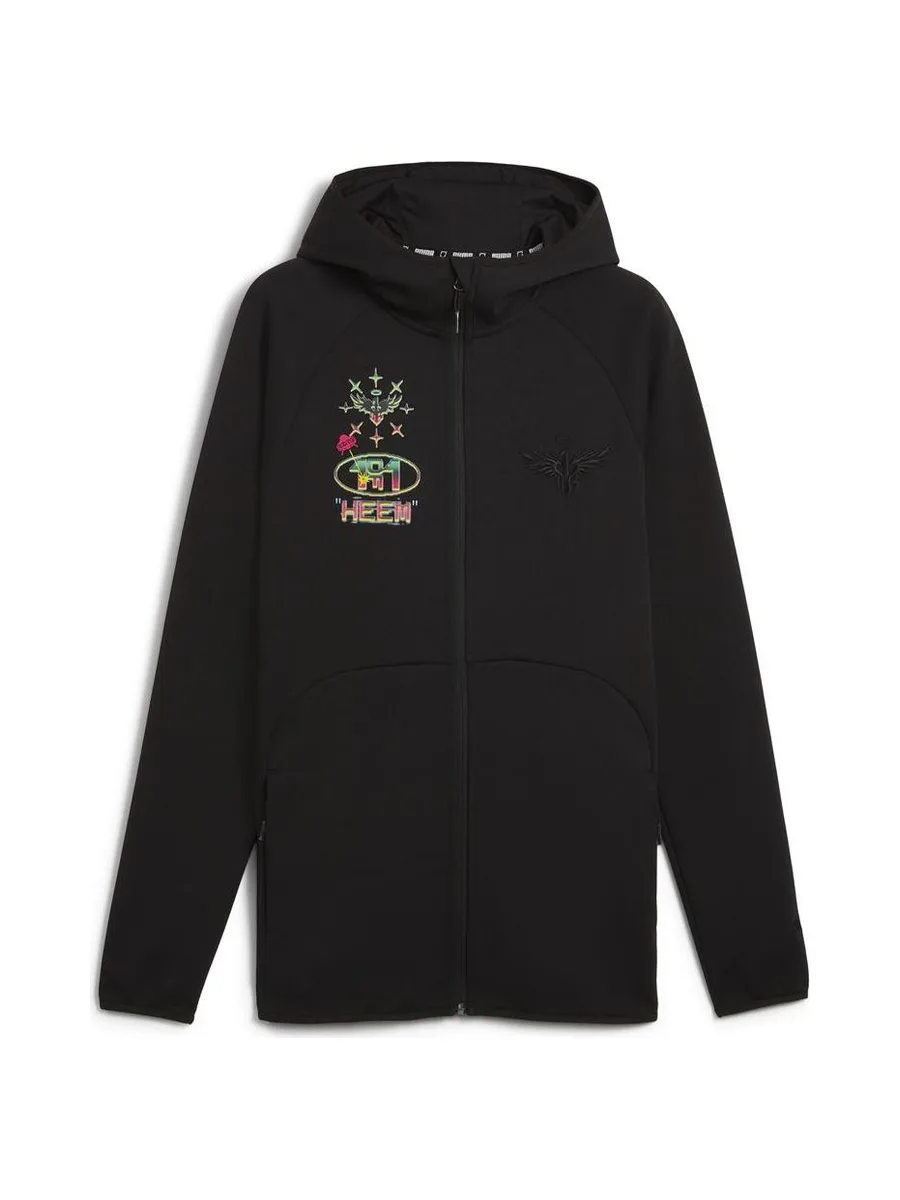 Sweat Zippée Noire Homme Puma Melo 2