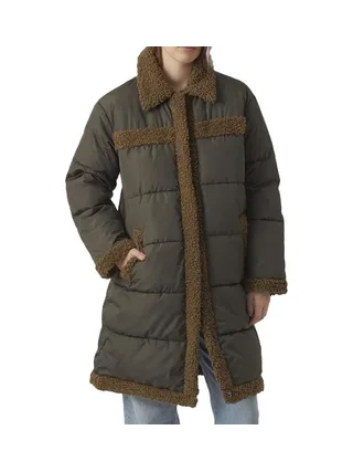 Doudoune Marron Femme Vero Moda Teddy Coat Boos 1