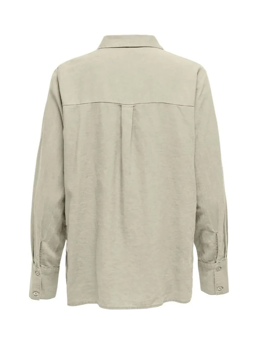 Chemise Beige Femme JDY Linen 3