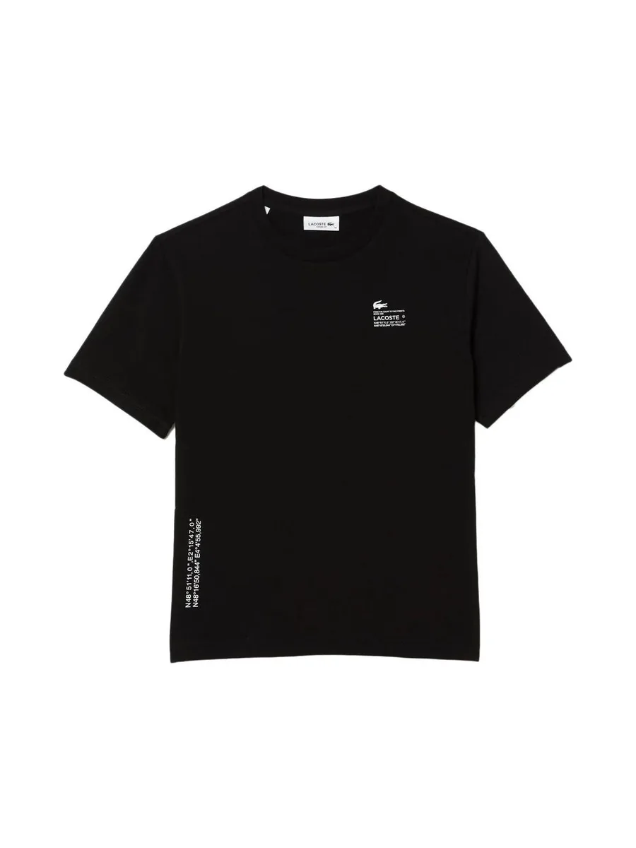 T-shirt Noir Femme Lacoste Farine 2