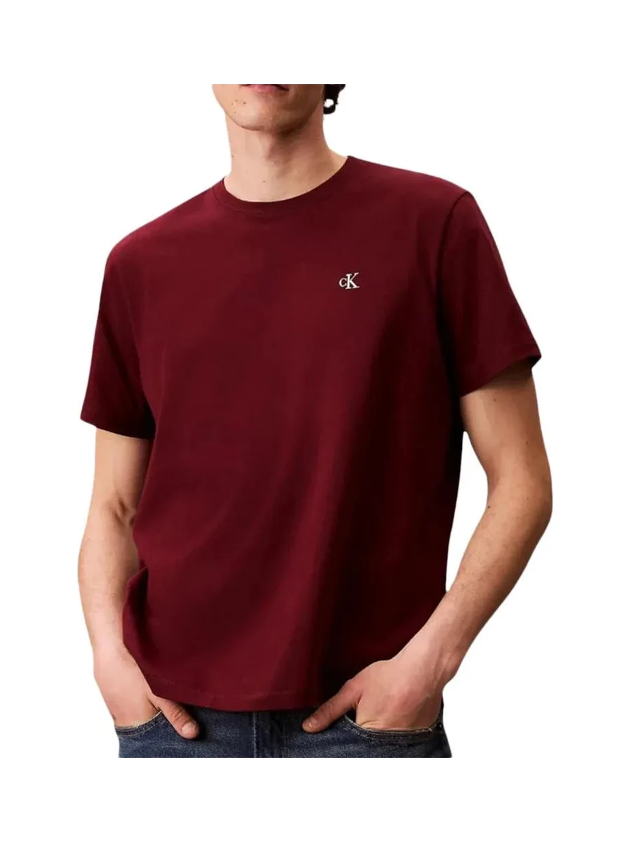 T-Shirt Rouge Homme Calvin Klein Jeans Easy LV04RC275G 2
