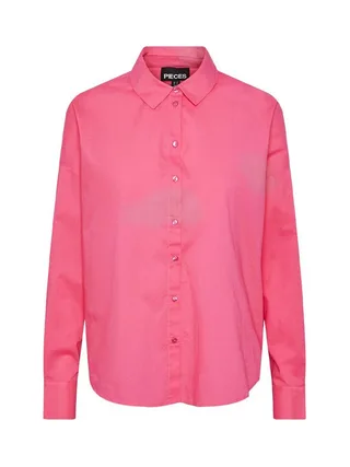 Chemise Manches Longues Rose Femme Pieces Tanne 1