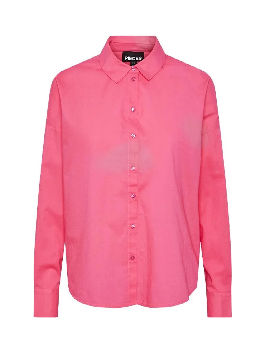 Chemise Manches Longues Rose Femme Pieces Tanne 2