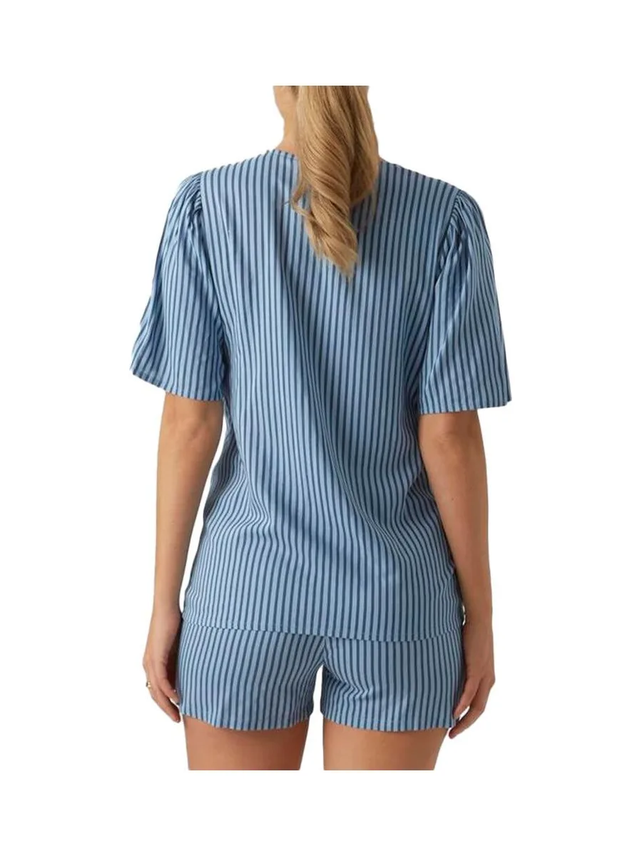 Pyjama de Grossesse Bleu Femme Mamalicious Jasmin 3